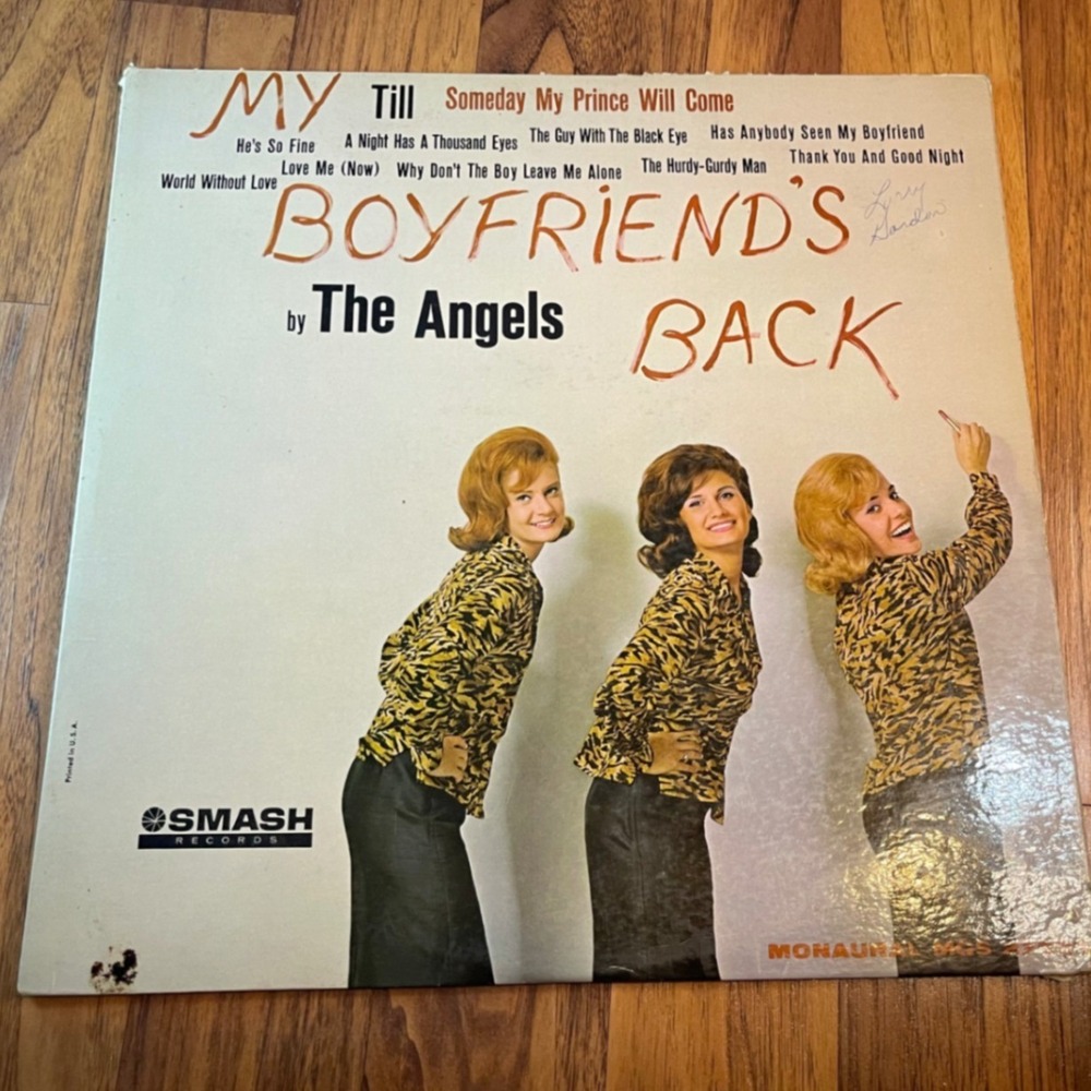The Angels My Boyfriend's Back Vinyl LP Smash MGS 27039 Mono 1963 Girl Group 12"